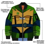 custom seattle seahawks turtle armor bomber jacket best selling