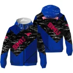 custom smu mustangs arrow matrix blue black windbreaker jacket best selling