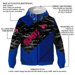custom smu mustangs arrow matrix blue black windbreaker jacket best selling