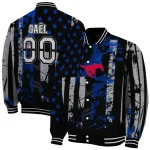 custom smu mustangs star stripes blue black varsity jacket best selling
