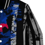 custom smu mustangs star stripes blue black varsity jacket best selling