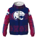 custom south alabama jaguars cat eyes blue windbreaker jacket best selling