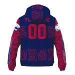 custom south alabama jaguars cat eyes blue windbreaker jacket best selling