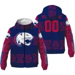 custom south alabama jaguars cat eyes blue windbreaker jacket best selling