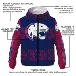 custom south alabama jaguars cat eyes blue windbreaker jacket best selling