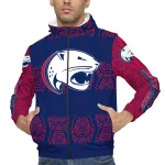 custom south alabama jaguars cat eyes blue windbreaker jacket best selling