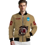 custom south carolina gamecocks claw effect beige bomber jacket best selling