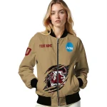 custom south carolina gamecocks claw effect beige bomber jacket best selling