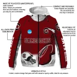 custom south carolina gamecocks football flame garnet white windbreaker jacket best selling