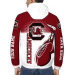custom south carolina gamecocks football flame garnet white windbreaker jacket best selling