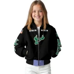 custom south florida bulls american flag skull black bomber jacket best selling