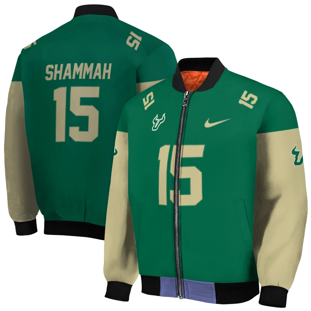 custom south florida bulls team patch green bomber jacket best selling custom south florida bulls team patch green bomber jacket best selling