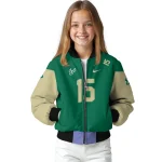 custom south florida bulls team patch green bomber jacket best selling