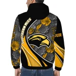 custom southern miss golden eagles blossoms helmet black windbreaker jacket best selling