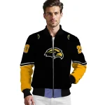 custom southern miss golden eagles chevron style black bomber jacket best selling