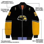 custom southern miss golden eagles chevron style black bomber jacket best selling