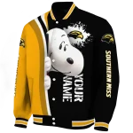 custom southern miss golden eagles snoopy head black varsity jacket best selling
