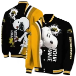 custom southern miss golden eagles snoopy head black varsity jacket best selling