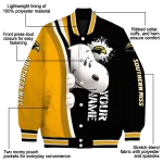 custom southern miss golden eagles snoopy head black varsity jacket best selling
