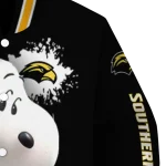 custom southern miss golden eagles snoopy head black varsity jacket best selling