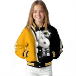 custom southern miss golden eagles snoopy head black varsity jacket best selling