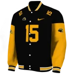 custom southern miss golden eagles team patch black varsity jacket best selling