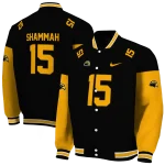custom southern miss golden eagles team patch black varsity jacket best selling