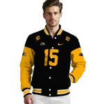 custom southern miss golden eagles team patch black varsity jacket best selling