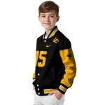 custom southern miss golden eagles team patch black varsity jacket best selling