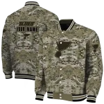 custom st louis blues camouflage abstract camouflage varsity jacket best selling