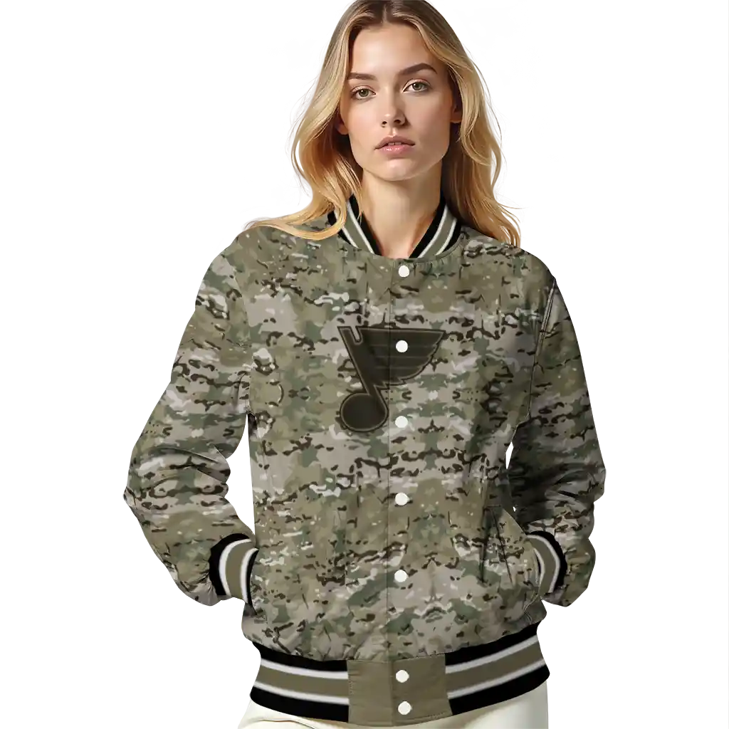 custom st louis blues camouflage abstract camouflage varsity jacket latest model custom st louis blues camouflage abstract camouflage varsity jacket latest model