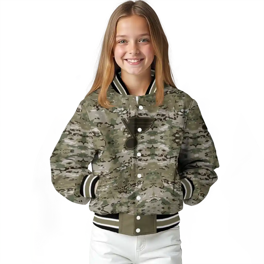 custom st louis blues camouflage abstract camouflage varsity jacket top rated custom st louis blues camouflage abstract camouflage varsity jacket top rated