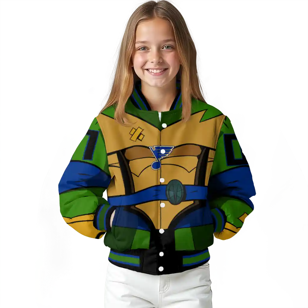 custom st louis blues turtle armor varsity jacket top rated custom st louis blues turtle armor varsity jacket top rated