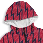 custom st louis cardinals lightning strike grid red windbreaker jacket best selling