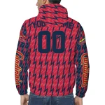 custom st louis cardinals lightning strike grid red windbreaker jacket best selling
