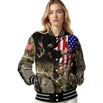 custom st louis cardinals patriot deer camouflage varsity jacket best selling
