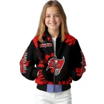 custom tampa bay buccaneers burst splatter red bomber jacket best selling