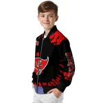 custom tampa bay buccaneers burst splatter red bomber jacket best selling