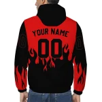 custom tampa bay buccaneers flame trim red black windbreaker jacket best selling