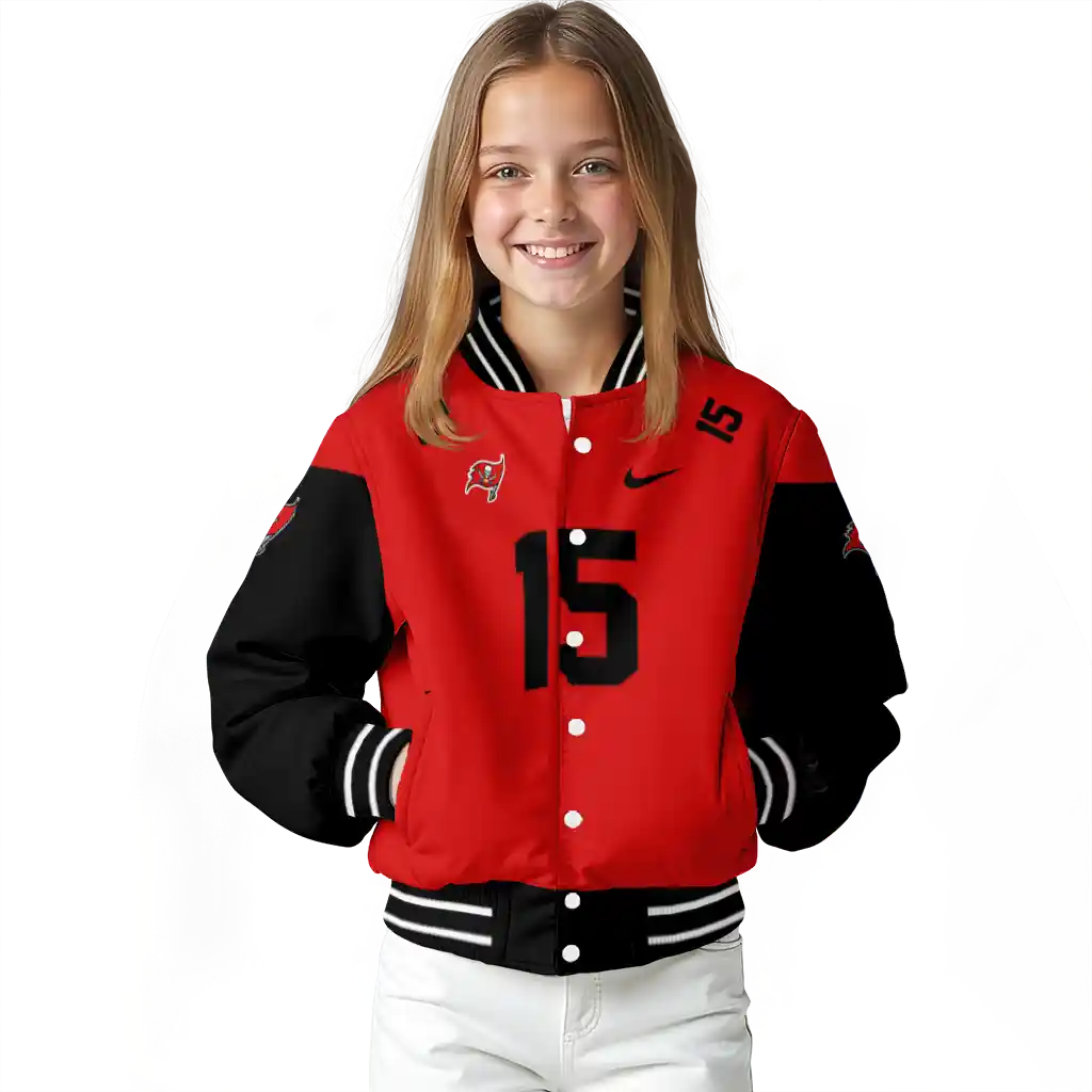 custom tampa bay buccaneers team patch red varsity jacket top rated custom tampa bay buccaneers team patch red varsity jacket top rated