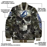 custom tampa bay lightning camouflage skull camouflage varsity jacket best selling