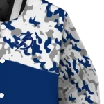 custom tampa bay lightning flag scratch effect blue varsity jacket best selling