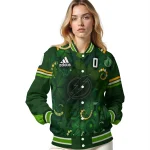 custom tampa bay lightning shamrock vortex green varsity jacket best selling