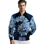 custom tampa bay rays burst splatter navy bomber jacket best selling