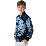 custom tampa bay rays burst splatter navy bomber jacket best selling