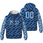 custom tampa bay rays trellis mesh navy windbreaker jacket best selling