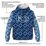 custom tampa bay rays trellis mesh navy windbreaker jacket best selling