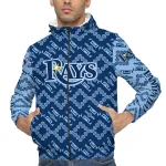 custom tampa bay rays trellis mesh navy windbreaker jacket best selling