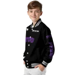 custom tcu horned frogs american flag skull black varsity jacket best selling