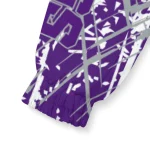 custom tcu horned frogs brushstroke pattern purple windbreaker jacket best selling